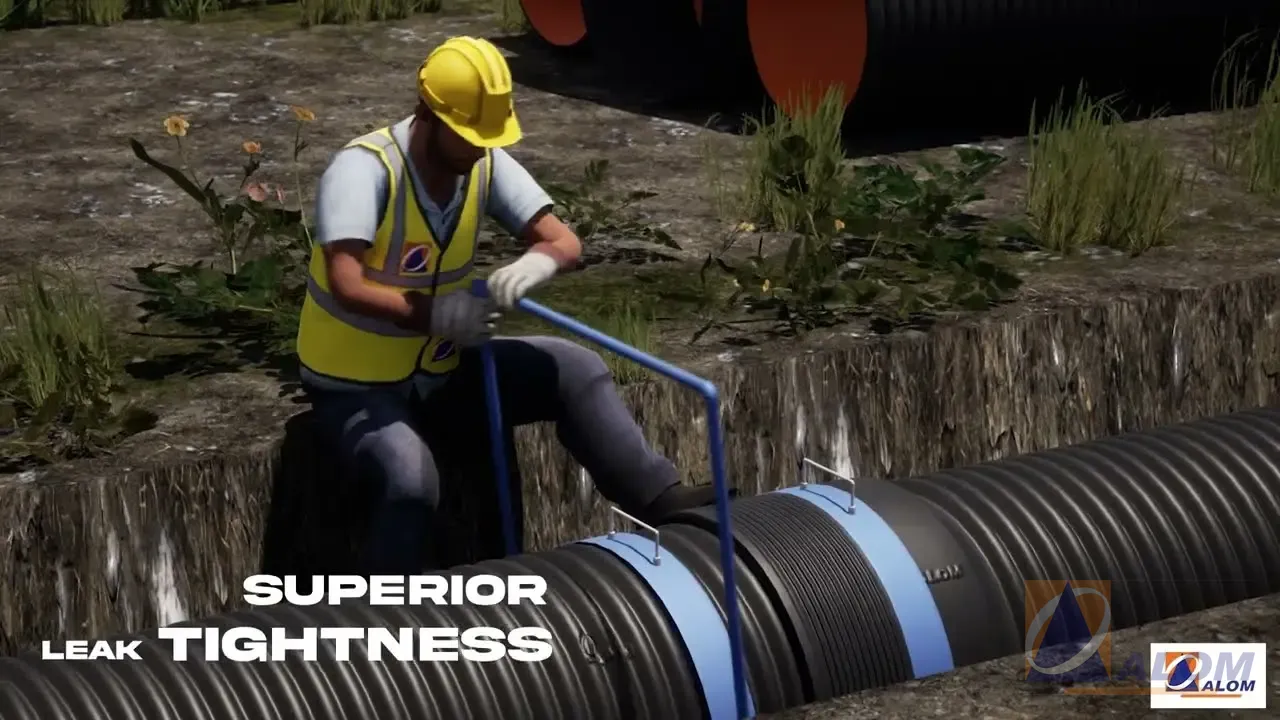 Alcorr DWC PE Pipe Installation Video